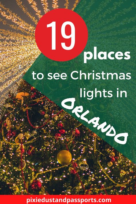 If you're trying to see Christmas lights in Orlando, I've got you covered. This list of places to see Christmas lights in Orlando includes everything from neighborhood displays to Disney World's Main Street Christmas lights. Orlando At Christmas, Polar Express Train, Christmas Getaways, Best Christmas Lights, Mount Dora, Disney World Trip, Disney Springs, Pixie Dust, Best Christmas