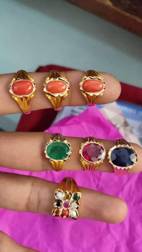 Navaratna Ring, Gold Rings Men, Earrings With Price, Gents Gold Ring, Gents Rings, Stone Ring Design, Carving Jewelry, Mens Ring Designs, Gold Finger Rings