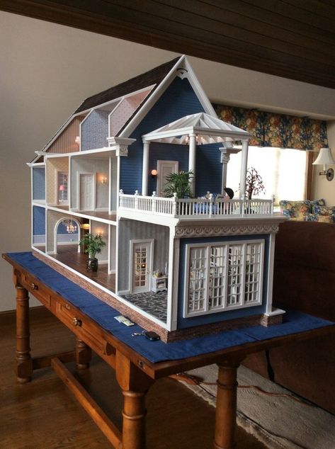 Gallery | Dollhouses and Miniatures | Owensboro, KY Miniature Doll Houses, 1/6 Dollhouse, Dollhouses And Miniatures, 1:12 Dollhouse, Doll House Miniature, Dollhouse Renovation Diy, Sims Dollhouse, Victoria's Farmhouse Dollhouse, Dollhouse Exterior Ideas