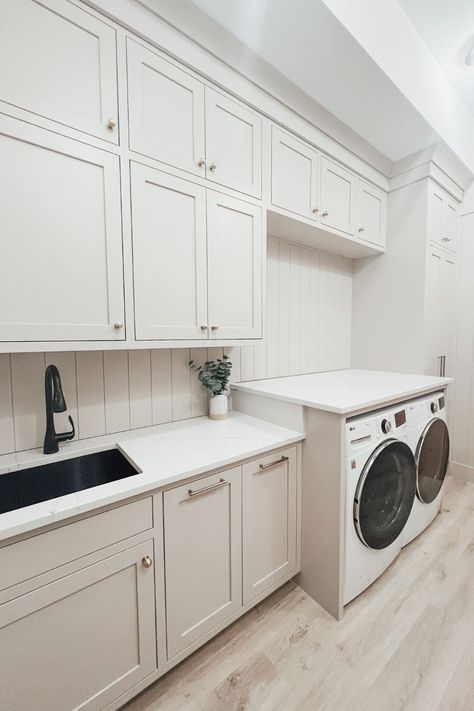 Laundry Room Base Cabinets, Pantry Cabinet Laundry Room, Laundry Room Floor To Ceiling Cabinets, Laundry Room Cabinets To Ceiling, Tall Ceiling Laundry Room, Laundry Room Tall Ceilings, Floor To Ceiling Cabinets Laundry, Laundry Room Tall Cabinet, Ceiling Cabinets