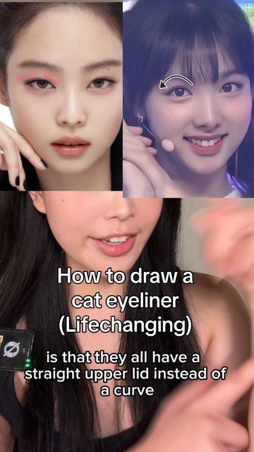 Natural Cat Eye Makeup, Eyeliner Cat Eye, Eyeliner Cat, Natural Cat Eye, Cat Eye Eyeliner, Hair Tricks, Cat Eyeliner, Cat Eye Makeup, Natural Cat