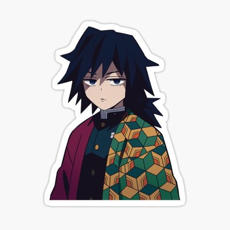 Pegatinas: Tomioka | Redbubble Anime Printables, Tumblr Stickers, Kawaii Stickers, Anime Stickers, White Stickers, Cool Stickers, Aesthetic Stickers, Slayer Anime, Printable Stickers