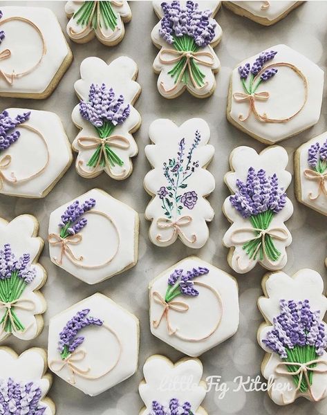 Purple Flower Cookies, 13th Birthday Parties, Flower Cookies, 13th Birthday, Birthday Cookies, Creative Tattoos, Purple Flower, Cookie Decorating, Sugar Cookies