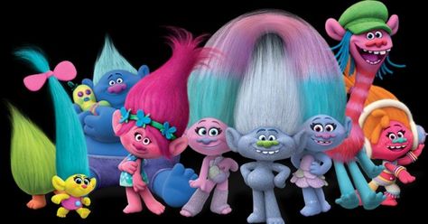 Film du jour Les Trolls de Dreamworks. Trolls Cake, Trolls Birthday Party, Troll Party, Trolls Movie, Muslin Backdrops, Dreamworks Trolls, Dreamworks Animation, Edible Cake Toppers, Birthday Supplies