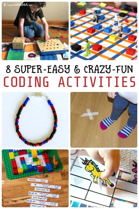 Coding Activities For Kids, Preschool Technology, Unplugged Coding Activities, Coding Activities, Kids Coding, Coding Camp, Coding Games, Basic Computer Programming, Basic Computer