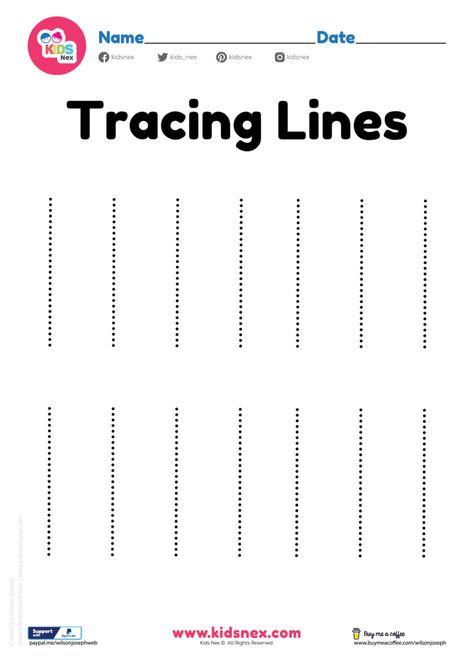 Tracing lines worksheet for kindergarten and preschool kids | Wilson Joseph Writing Patterns For Preschool, Tracing Patterns For Preschool, Tracing Lines Worksheets Preschool Free, Lines Worksheet Preschool, Play Group Worksheets, B Worksheets Preschool, Tracing Activities For Toddlers, Tracing Lines Preschool Free Printable, Tracing Lines Worksheets