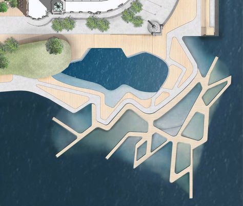 Pier Ideas, Pier Design, Bike Lane, Visual Board, House Outside Design, Pier Fishing, Sense Of Place, Big Project, Square Design