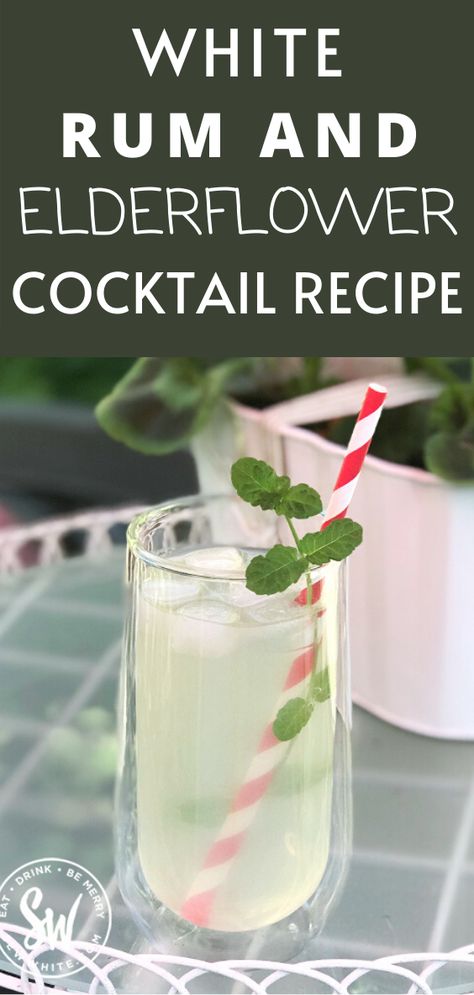 Gin And Lemonade, White Recipes, Elderflower Cocktail, Easy Drinks To Make, Rum Cocktail Recipes, White Drinks, Pineapple Cocktail, Tonic Recipe, Lemonade Cocktail