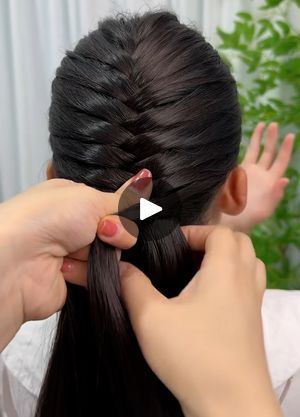 Fishbone Braid | Fishbone Braid | By Beamish MakeupFacebook Fish Bone Braid, Fish Braids, Fish Braid, Fish Braid Hairstyles, Fishbone Hairstyle, Fishbone Braid, Fish Bone, Straight Hairstyles, Classy Outfits