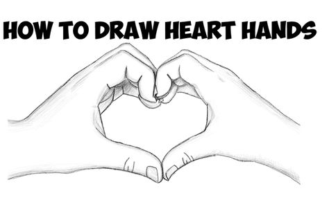 Today I'll show you how to draw make heart hands for Valentine's Day. You will learn how to draw two hands that are cupped together to form a heart to represent love on Valentine's Day. We will guide you through the steps here as we try to make it as easy as possible for you. Happy Drawing! How To Draw Heart, Draw Heart, Hands Making A Heart, Holding Hands Drawing, Valentines Day Drawing, Realistic Eye Drawing, How To Draw Steps, Drawing Tutorials For Beginners, Draw Two