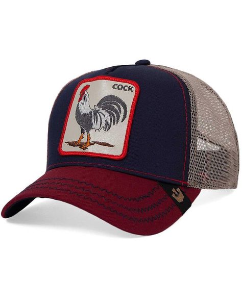 Goorin Brothers Rooster Trucker Hat - Men's Hats in Navy | Buckle Cool Dad Hats, Outback Hat, Women Trucker, Mens Trucker Hat, Goorin Bros, Mesh Hat, Animal Farm, New Era Cap, Hat For Man