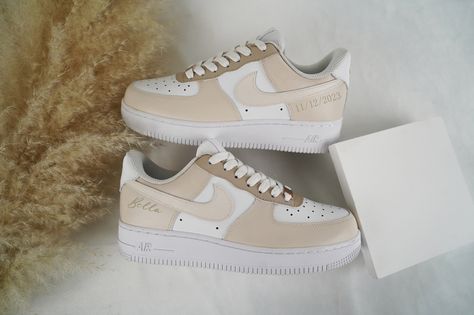 Angelus Paint, Beige Sneakers, Dr Shoes, Air Force 1 Custom, Custom Air Force 1, Air Forces, Brown Shoes, Custom Nikes, Unique Shoes