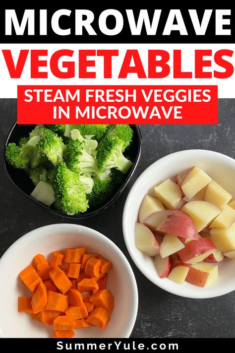 Steam Veggies In Microwave, Microwave Steamer Recipes, Microwave Recipes Dinner, Yule Recipes, Steam Vegetables Recipes, Hotel Cooking, Microwave Vegetables, Microwave Cooking Recipes, Microwave Hacks