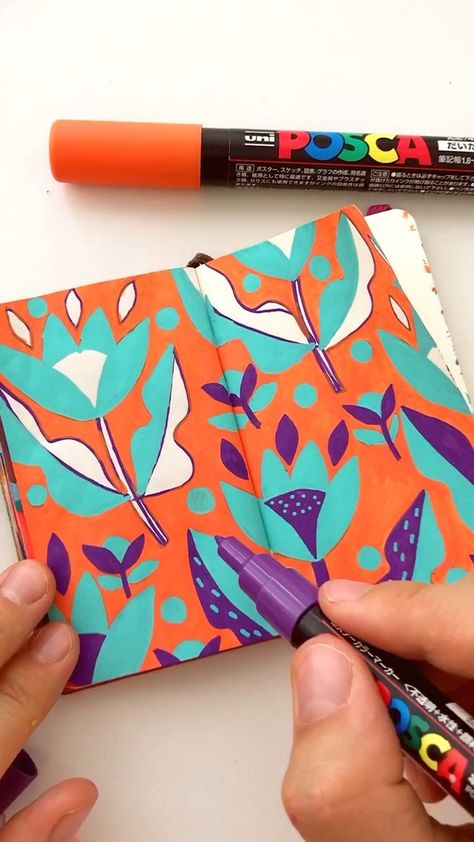 Polina Oshu Patterns, Polina Oshu, Boho Journal, 7 Design, Acrylic Markers, Incredible Art, Zentangle Drawings, Colour Combo, Marker Drawing