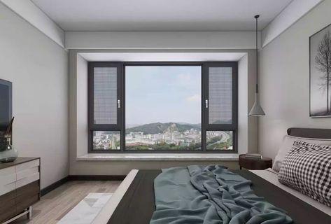 Bedroom Windows Design, Bedroom Window Design Ideas, Modern Windows Design, Aluminum Windows Design, Bedroom Window Design, Modern Windows And Doors, Modern Window Design, Modern Window Grill, Aluminum Windows