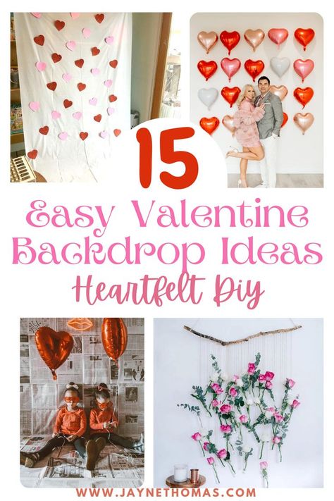 Infuse your celebration with love using these heartfelt DIY valentines backdrop ideas. Photo booth magic that's easy to create and impossible to forget! Diy Valentines Backdrop For Kids, Easy Valentines Backdrop Ideas, Simple Valentines Backdrops, Valentine Photo Backdrop Diy, Valentines Diy Photo Backdrop, Valentine Photo Background, Easy Valentines Backdrop, Diy Valentine’s Day Backdrop, Valentines Day Photobooth Ideas