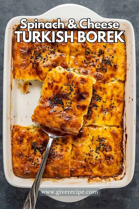 Cheese Borek Recipe Turkish, Cheese Borek Recipes, Spinach Borek Recipe, Borek Recipe Turkish, Cheese Borek Recipe, Turkish Borek Recipe, Turkish Borek, Turkish Cheese, Borek Recipe