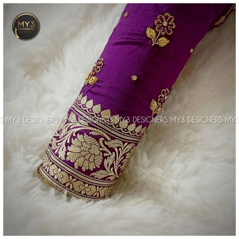 The Classy edit - Violet 💜 Pattu work blouse with floral theme and customised neck line adored with zardosi, jarkan , thread and Pani work with fine detailing. 👇 MODEL NO : 83 👇 Blouse can be customised✔️ in any colour and model🎀 of your choice as per your saree🥻 requirement. Ex: 👗Fabric, embroidery🪡 placements, neckline and tassels 💥 👇 📌 For more details 🏷️and bookings DM, ☎️ call / WhatsApp +919032871878 📩 📌 Visiting 🏡 only by appointment. 👇 🏅Best in class finishing... ✅💯 Exclusively🧵 h... Maggam Work Blouses, Maggam Work Blouse Designs, Fabric Embroidery, Maggam Work, Blouse Work Designs, Floral Theme, Call Whatsapp, Work Blouse, Blouse Designs