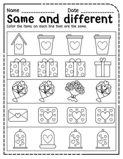 #Montessori #Alike_And_Different_Worksheet #Kindergarten_Morning_Worksheets #Alike_And_Different_Preschool Alike And Different Worksheet, Same Different Worksheet, Same And Different Preschool, Same Or Different Preschool Worksheets, Same And Different Worksheets, Same And Different, Preschool Journals, Free Printable Alphabet Worksheets, Kinder Worksheets