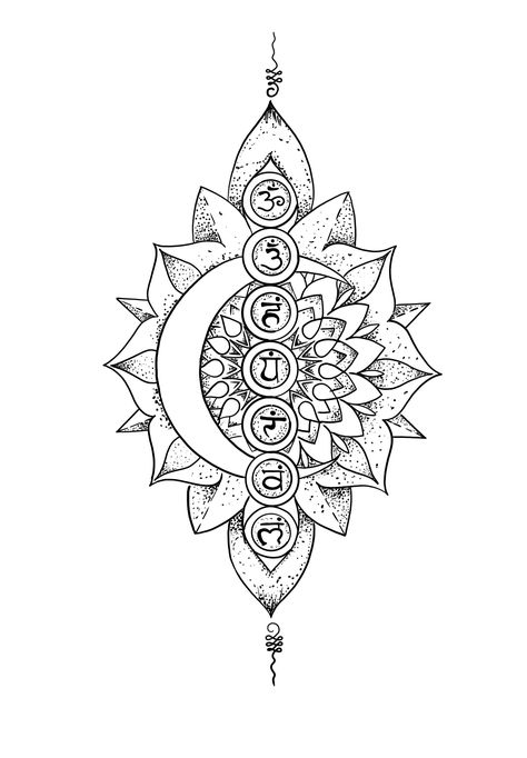 Chakra Spine Tattoo, Snowman Tattoo, Sam Tattoo, Bali Tattoo, Mandala Colouring, Chakra Tattoo, Mystical Tattoos, Astrology Tattoo, Shiva Tattoo Design