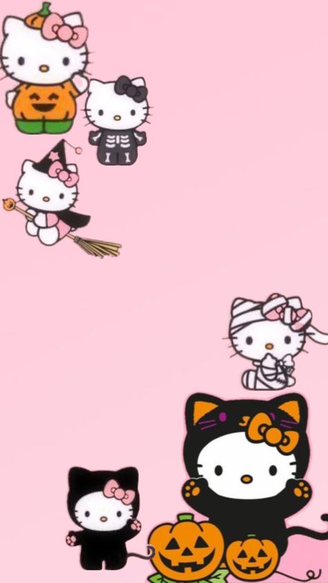 Hello kitty Halloween wallpaper cute pink Hello Kitty Halloween Wallpaper, Halloween Hello Kitty, Iphone Wallpaper Preppy, Pink Wallpaper Hello Kitty, Halloween Wallpaper Iphone Backgrounds, Hello Kitty Baby, Halloween Wallpaper Cute, Walpaper Hello Kitty, Hello Kitty Crafts