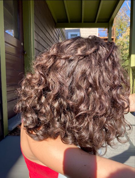 Collarbone Curly Hair, Thick Curly Bob, Short Curly Hair 2c, Shoulder Curly Hair, Cute Hairstyles For Curly Hair, Short Wavy Curly Hair, Curly Hair Bob, Easy And Cute Hairstyles, Haircuts For 2023