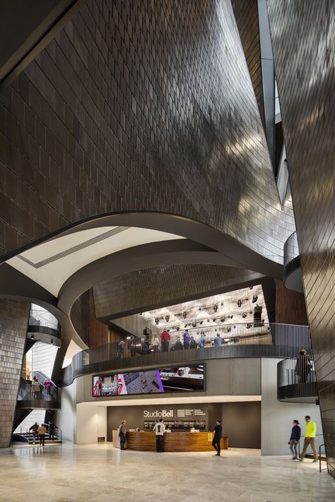 How a Pawnshop Trombone Inspired Canada's National Music Centre - Metropolis Magazine - February 2017 Museum Interior, Music Museum, New York Museums, Curved Walls, Cultural Architecture, Museum Architecture, Music Centers, Architecture Photo, Design Museum