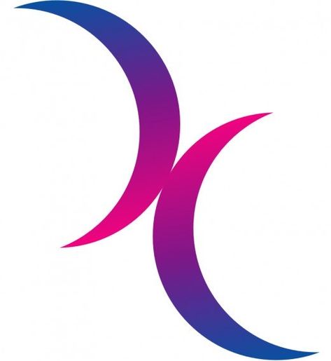 Bisexual Symbol Tattoo, Double Moon Tattoo, Bi Pride Tattoo Ideas, Bisexual Tattoo Ideas, Pride Symbols, Bisexual Symbol, Mind Tattoo, Bakugo Todoroki, Cubicle Ideas