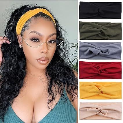 Great Material: These women's headbands are made of Nylon, which makes these boho headbands for women so soft and comfortable, breathable and never slide off!
Size: Girth 17 inch; Wide 3-4.5 inch, Length 9.4 inch can be stretched up to 13 inch; Wide headbands one size fit most.
6 Pieces Headbands: We provide 6 different colors and patterns headbands in one pack, so they can fit different hair styles. More youthful, more beautiful, more stylish than a single color. Workout Headbands, Women's Headbands, Purple Shampoo And Conditioner, Workout Headband, Cheap Hair Products, Soft Headbands, Yoga Headband, Cute Headbands, Women's Headwear