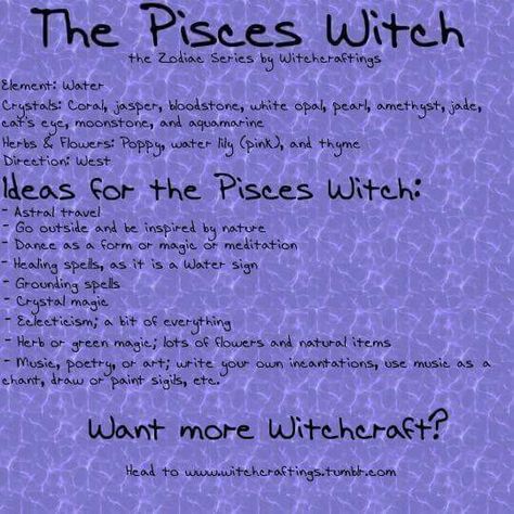 Pisces Witch Witchy Cupboard, Pisces Witch, Irish Gods, Water Witch, Wiccan Witch, Wicca Witchcraft, Birthday Book, Astral Travel, Sea Witch