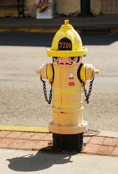 Fire Hydrant Ideas, Fire Hydrant Craft, Office Workouts, Street Art Illusions, Grants Pass Oregon, Fire Hydrants, Trippy Artwork, Fire Equipment, Trash Art