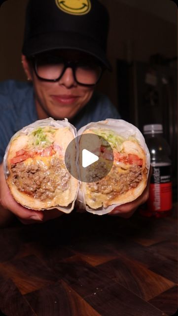 Tessa Sinatro on Instagram: "chopped cheese 🍔🫦 #recipe #choppedcheese #dinner #sandwich #burger #cooking" Chopped Cheese Wrap, Chopped Cheese Sandwich New York Recipe, Chopped Cheese Sandwich, Sandwich Burger, Dinner Sandwich, Chopped Cheese, Cooking Substitutions, Cheese Wrap, Cheese Sandwich