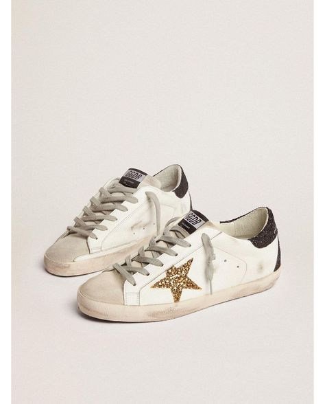 Gold Goose Sneakers, Black Glitter Heels, Fall Toes, Dr Closet, Preppy Shoes, Gold Girl, Exclusive Sneakers, 2023 Vision, Golden Goose Sneakers