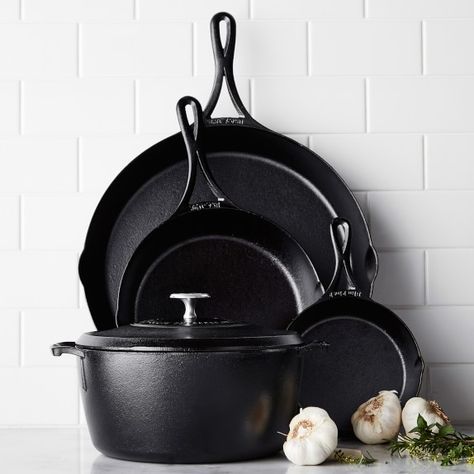 Season Cast Iron Skillet, Lodge Cookware, Lodge Cast Iron Skillet, Cast Iron Cookware Set, Skin Care Supplies, Product Shooting, Seasoning Cast Iron, William Sonoma, Lodge Cast Iron