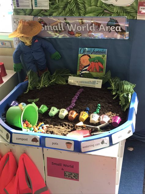 Olivers Vegetables Eyfs, Olivers Vegetables, Reggio Emilia, Small World, Watering Can, Soil, Reading, Canning, On Twitter