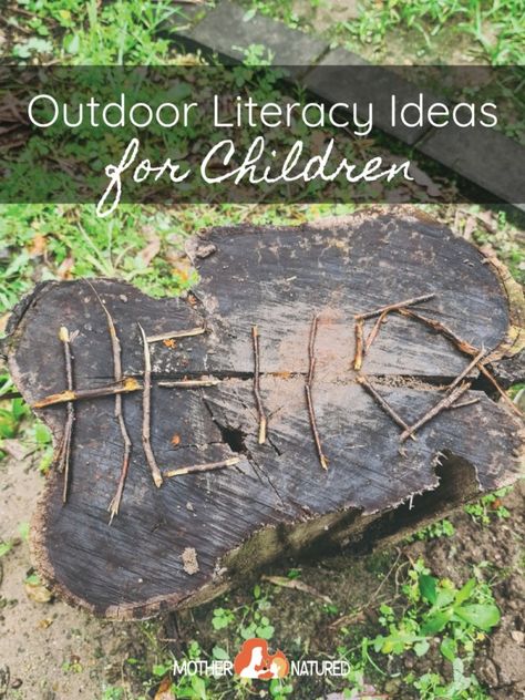 A list of literacy activities for children Forest School Literacy Activities, Outdoor Learning Resources, Outdoor Play Preschool Activities, Outdoor Learning Kindergarten, Literacy Games Preschool, Communication And Language Activities, Montessori Lower Elementary, School Outdoor Classroom, Outdoor Education Activities