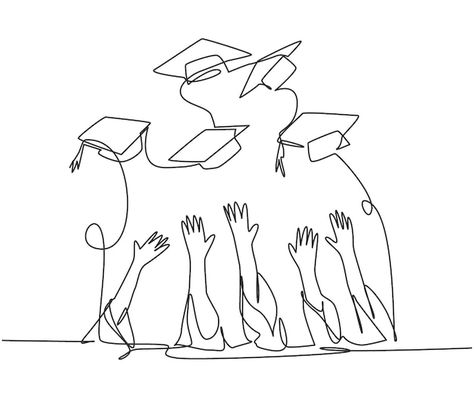 Graduation Drawing, Drawing Group, Graduation Wallpaper, Graduation Party Backdrops, Friends Sketch, Graduation Art, Positive Wallpapers, Baby Art Projects, School Murals