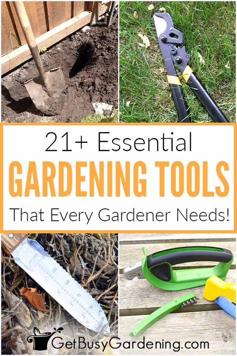 Whether you’re just getting into gardening, or are an expert, it’s important to have the right tools and equipment. Good quality, versatile tools can make gardening much more enjoyable and successful. This list of essential garden tools and supplies is full of high quality, useful products both large and small, including hand and long handled tools and other must-have items you need, and will last for years to come. Getting the best type for the job makes gardening easier and less stressful. Beautiful Gardens Landscape, Garden Tool Bag, Best Garden Tools, Garden Kneeler, Gardening Gifts, Growing Pains, Garden Power Tools, Weeding Tools, Starting A Garden