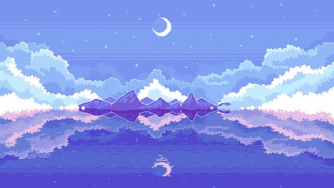 Zero Aesthetic, Pixel Landscape, Google Pixel Wallpaper, Pixel Art Landscape, Gif Background, Art Pixel, Pixel Art Background, Indian Classical Music, 8bit Art