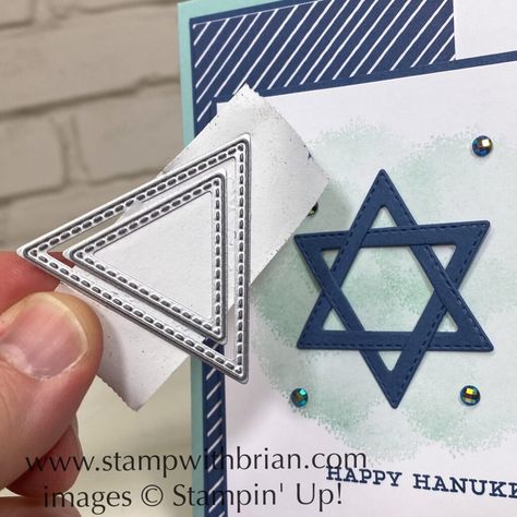 Hanukkah Cards Handmade, Happy Hanukkah Cards, Jewish Holiday Cards, Happy Hannukah, Diy Hanukkah, Jewish Celebrations, Hanukkah Cards, Jewish Holiday, Card Making Tutorials