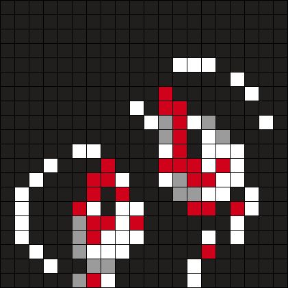 Three Cheers For Sweet Revenge Mcr Perler Bead Pattern | Bead Sprites | Misc Fuse Bead Patterns Mcr Kandi, Three Cheers For Sweet Revenge, Pearl Beads Pattern, Easy Pixel Art, Pixel Art Templates, Perler Art, Hama Beads Design, Perler Bead Templates, Diy Perler Bead Crafts