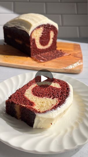 321K views · 7.7K reactions | Red velvet Marble Loaf Cake

this recipe makes a moist loaf cake with beautiful swirls of red velvet and vanilla cake batter. It is topped with a luscious cream cheese icing and this icing is a must! 

Red Velvet Marble Cake recipe:
•220ml (3/4 cup + 3 tablespoons) Milk ( I have used unsweetened almond milk) 
•15ml (1 tablespoon) Lemon Juice / White Vinegar 
•60g (1/4cup) Unsweetened Plain Yogurt ( I have used almond yogurt)
•200g (1cup) Granulated Sugar
•75ml (1/3cup) Oil ( neutral oil for baking - vegetable oil / grape seed oil / sunflower oil)
•2 tsp Vanilla Extract 
•220g ( 1cup + 3/4cup)All Purpose Flour
•10g ( 1 tablespoon) Corn starch 
•1/2tsp Baking Powder
•3/4 tsp Baking Soda
•1/4tsp Salt

Red Velvet Cake Batter:- 
•3/4 of the Prepared Cake Batter
•1 Red Velvet Marble Cake, Marble Loaf Cake, Marble Loaf, Tomatillo Recipes, Marble Cake Recipe, Fast Appetizers, Almond Yogurt, Marble Cake Recipes, Strawberry Cake Recipes