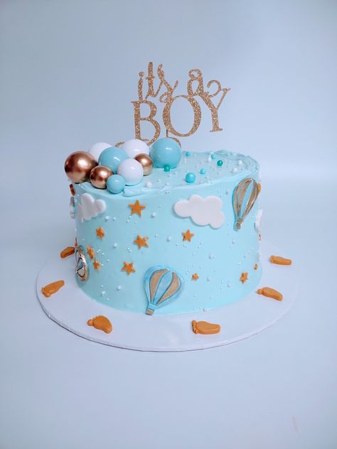 Tort Baby Shower Boy, It’s A Boy Cake, Blue Cake For Boys, Baby Boy Cake Design, Baby Shower Cake Ideas For Boys, Welcome Baby Boy Cake Ideas, Baby Shower Cake Designs Simple, Baby Boy Welcome Cake, Simple Baby Shower Cake Ideas