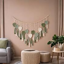 Leaf Macrame, Holiday Wedding Decor, Boho House Decor, Wall Art Above Bed, Macrame Wall Decor, Boho Tapestry, Above Bed Decor, Boho House, Wall Ornaments