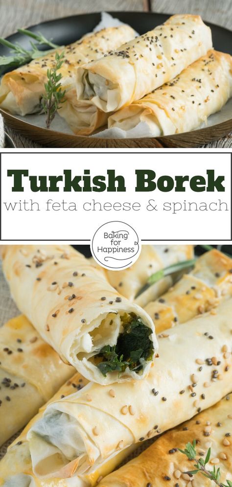 Cheese Borek Recipe, Healthy Lunch Prep, Turkish Borek, Turkish Snacks, Borek Recipe, Spinach Bake, Turkish Breakfast, Spinach Pie, Prepped Lunches