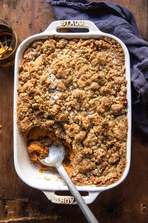 Maple Sweet Potatoes, Sweet Potato Pudding, Potato Pudding, Cinnamon Streusel, Harvest Recipes, Half Baked Harvest, Sweet Potato Casserole, Potato Casserole, Sweet Potato Recipes