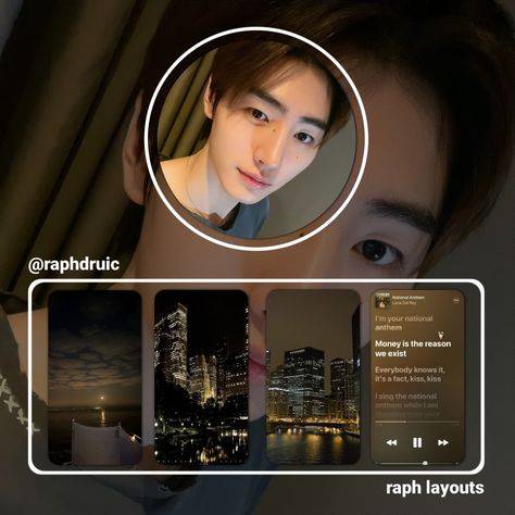 own made layout : do not repost Sunghoon Fb Layout, Sunghoon Layout Facebook, Enhypen Layout, Fb Layouts, Fb Layout, Drarry Fanart, Cute Home Screen Wallpaper, Cute Home Screens, Facebook Layout