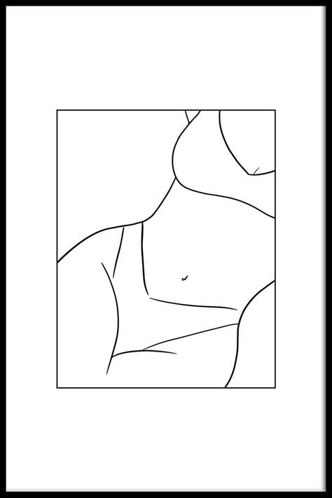 Body Drawing Simple, Painting Ideas Body Art, Girl Body Outline Art, Simple Body Art, Body Outline Art, Abstract Body Line Art, Girl Body Drawing, Body Art Drawing, Body Line Art