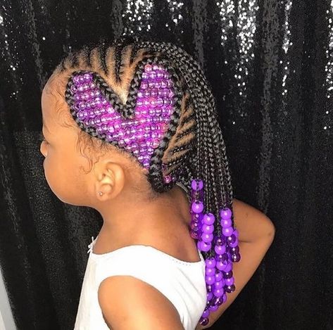 Quick Kids Hairstyles Black, Lemonade Braids Kids, Bread Hair, Hairstyles With Beads, Braided Mohawk Hairstyles, Braiding Hairstyles, Avatar Cosplay, Easy Little Girl Hairstyles, Tan Skin Blonde Hair