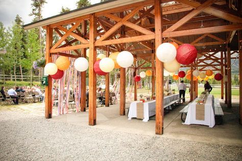 Pavilion Decor, Alley Photography, Wedding Picnic Reception, Pavillion Wedding, Simple Reception, Pavilion Ideas, Catering Decor, Park Pavilion, Pavilion Wedding